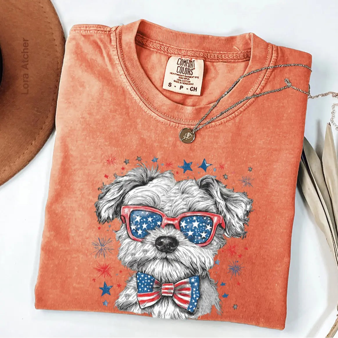 USA Goldendoodle Dog Shirt, Preppy Design 4Th of July Dog ,4Th of July Dog, Shirt, 250Th Anniversary Shirt, 4Th of July, Dog Lover Shirt, Patriotic Dog Gift - LORA ATCHER